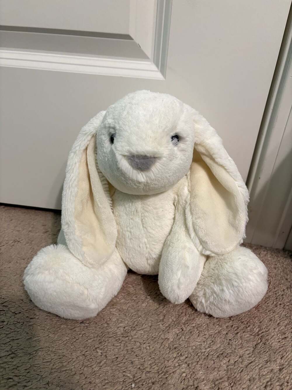 Purely Luxe White Plush Bunny Rabbit Stuffed Animal